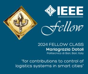 Prof.ssa Dotoli "fellow" dall'Institute of Electrical and Electronics Engineers (IEEE)