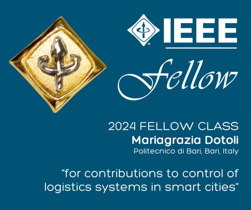 Prof.ssa Dotoli “fellow” dall’Institute of Electrical and Electronics Engineers (IEEE)