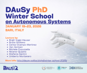 Winter School on Autonomous Systems 2026, Bari, Italy